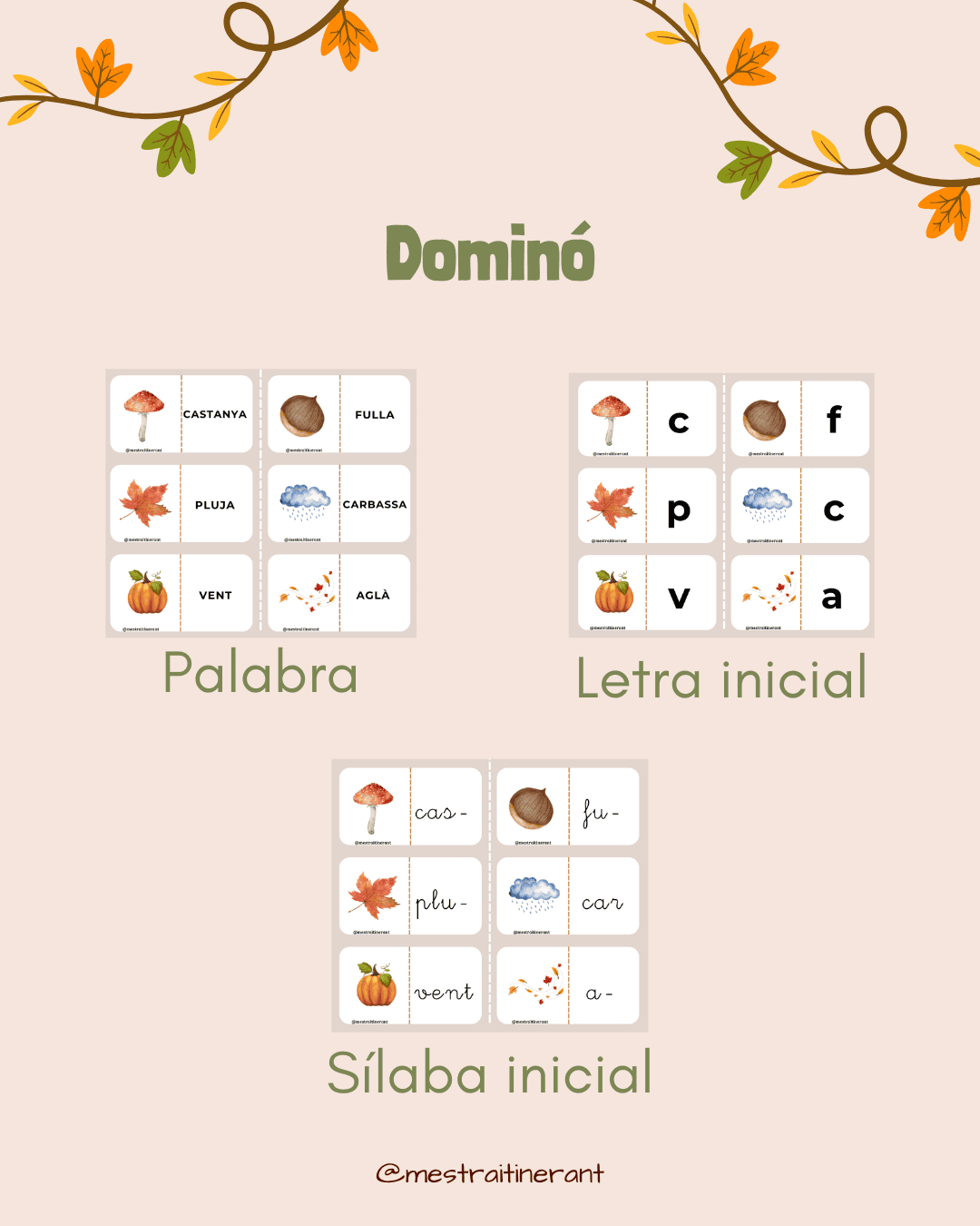 Dosier de material manipulativo de otoño