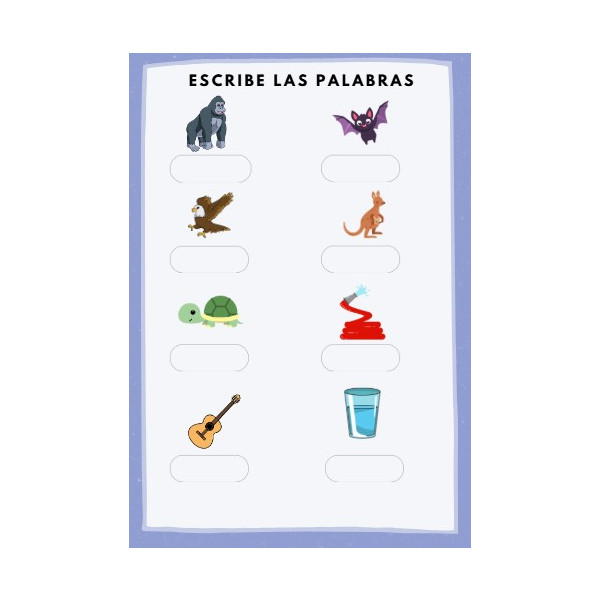 Escribe y lee palabras