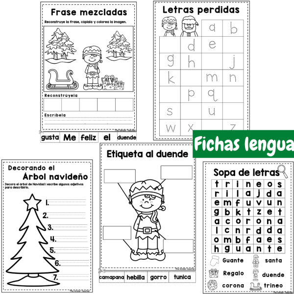 Cuaderno de actividades de Navidad - Ed. Infantil y Primaria