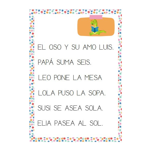 Cartilla de lectura