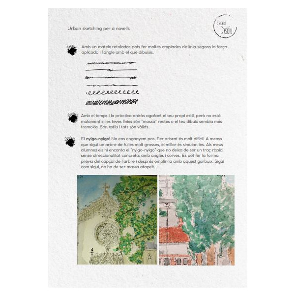 Urban sketching per a nens i no tan nens