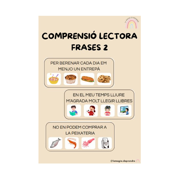 Comprensió lectora frases 2