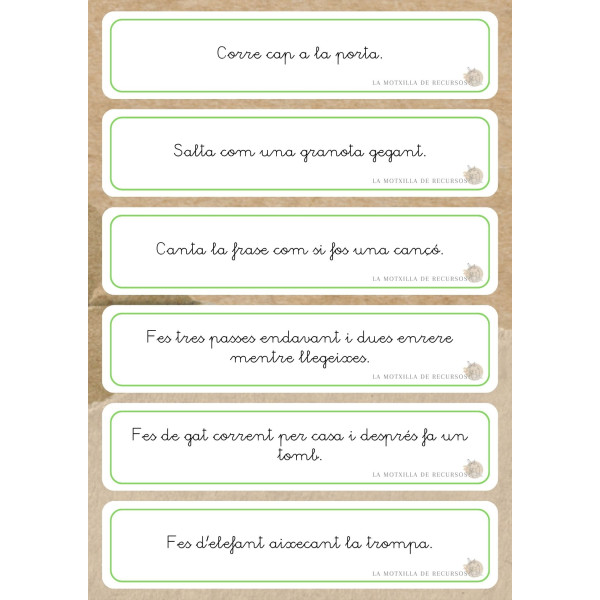 MOSTRA. TARGETES - LECTURA DINÀMICA