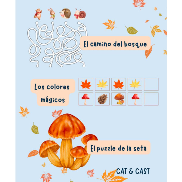 ¡Escaperoom: El erizo perdido en el bosque otoñal! 🍂🦔 (CAT / CAST)