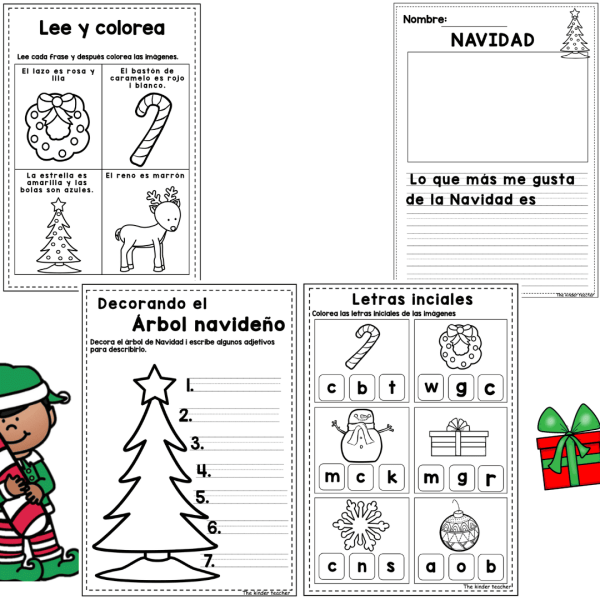 Cuaderno de lengua navideño - Ed. Infantil y Primaria