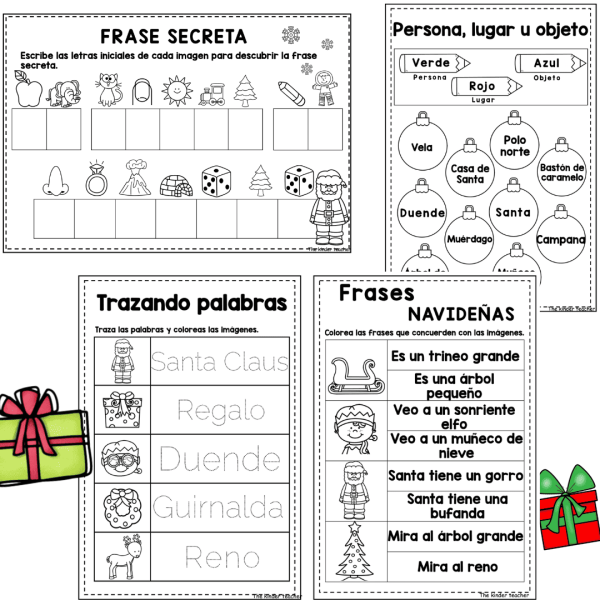 Cuaderno de lengua navideño - Ed. Infantil y Primaria