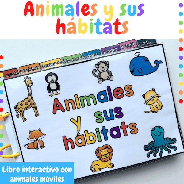 Animales y sus hábitats - Libro interactivo