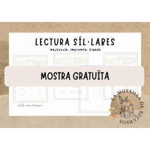 MOSTRA. TARGETES - Lectura sil·làbica