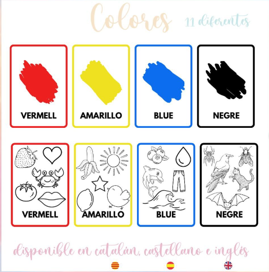 Clauer de colors i vocabulari