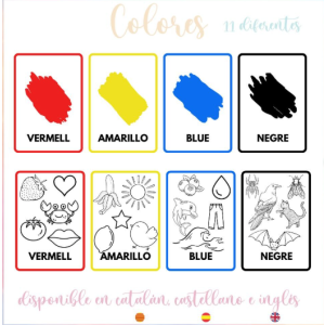 Llavero colores y vocabulario