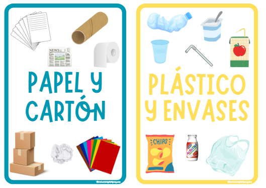 Carteles de reciclaje