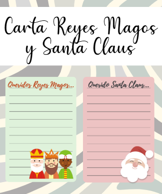Carta Reyes Magos y Santa Claus