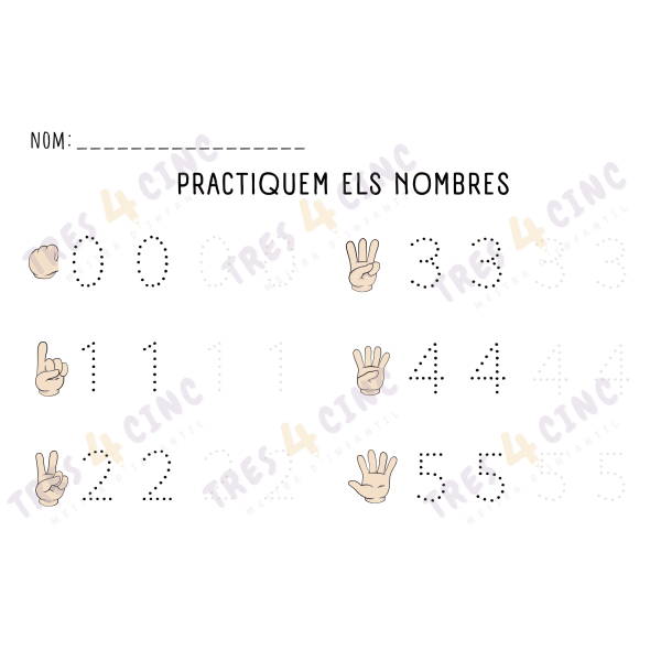 FITXES GRAFISME NOMBRES