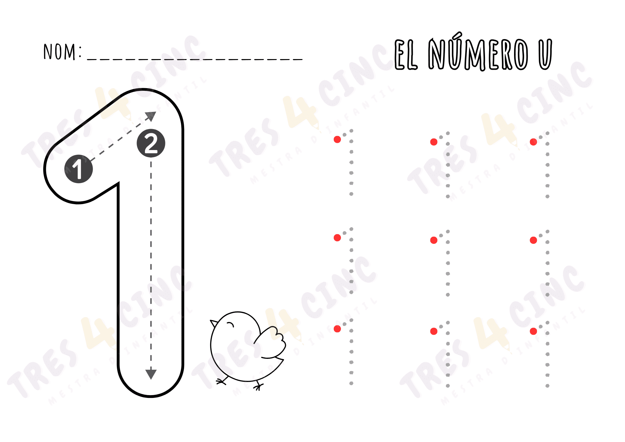 FITXES GRAFISME NOMBRES