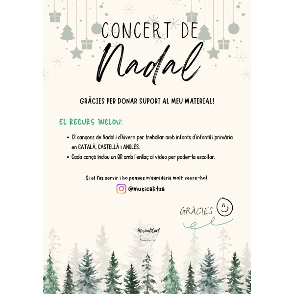12 cançons de Nadal i d'hivern @musicalitza