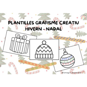 Plantilles grafisme creatiu Nadal i hivern