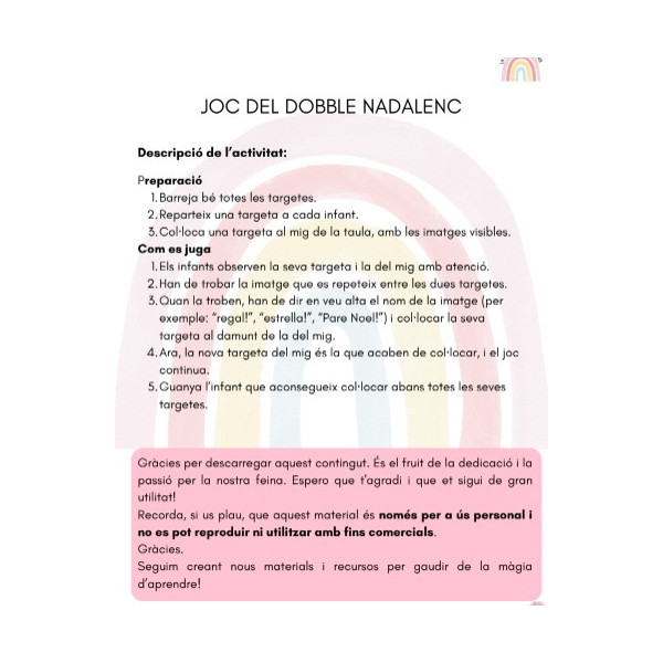 Joc del dobble Nadalenc