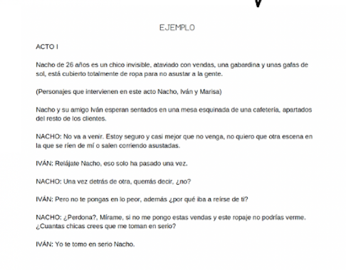 El guión - Recurso en castellano