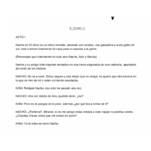 El guión - Recurso en castellano