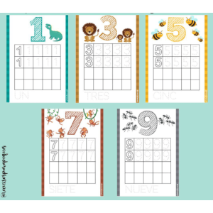 Practicamos el trazo de los números