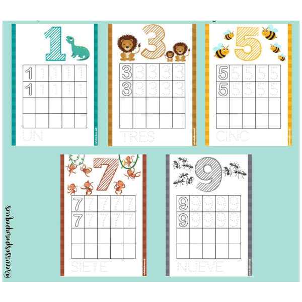 Practiquem el traç dels nombres