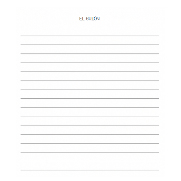El guión - Recurso en castellano