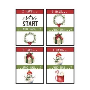 Christmas vocabulary: I have...who has...?