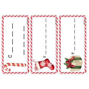 Christmas vocabulary: Writing cards and spelling