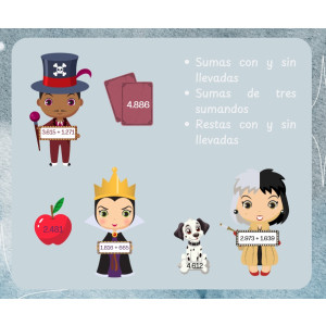 Operaciones matemáticas: sumas y restas