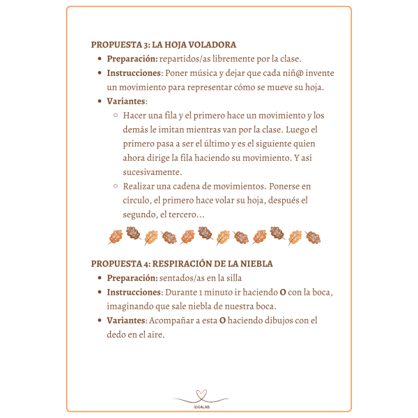 8 PROPUESTAS YÓGUICAS DE OTOÑO PARA EL AULA