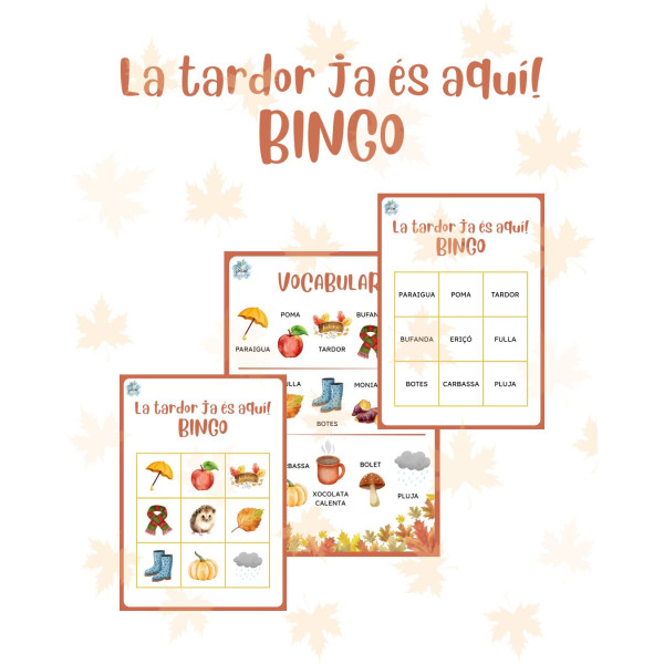 BINGO - LA TARDOR JA ÉS AQUÍ!