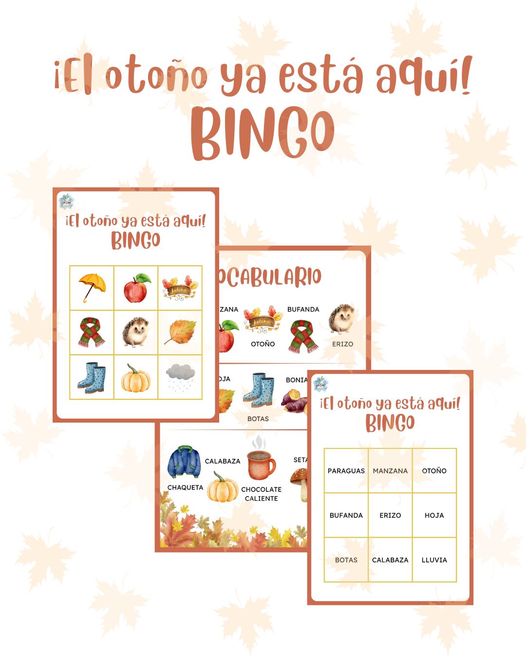 BINGO - ¡EL OTOÑO YA ESTÁ AQUÍ!