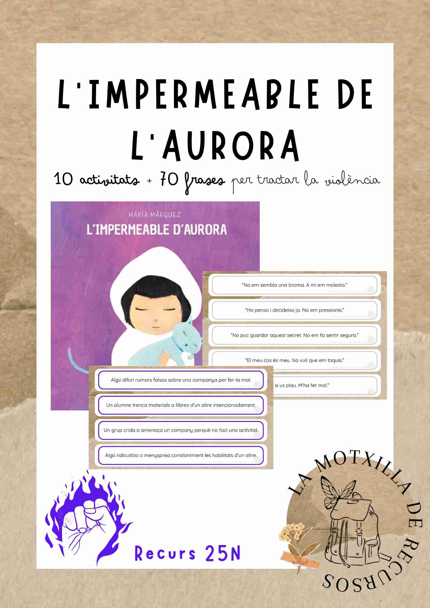25N - Prevenció. L'impermeable de l'Aurora