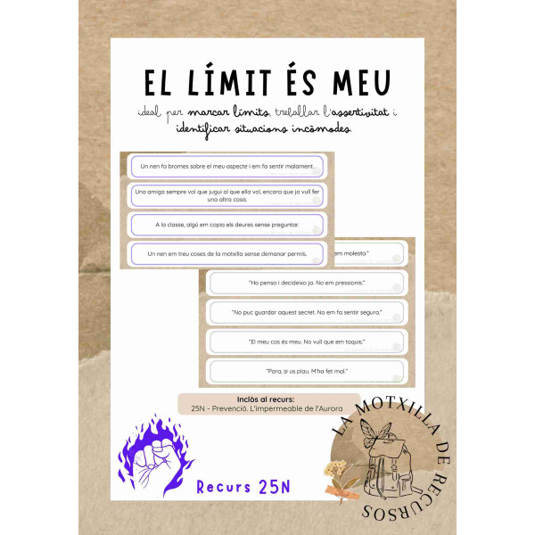 25N - Límits i assertivitat. El límit és meu
