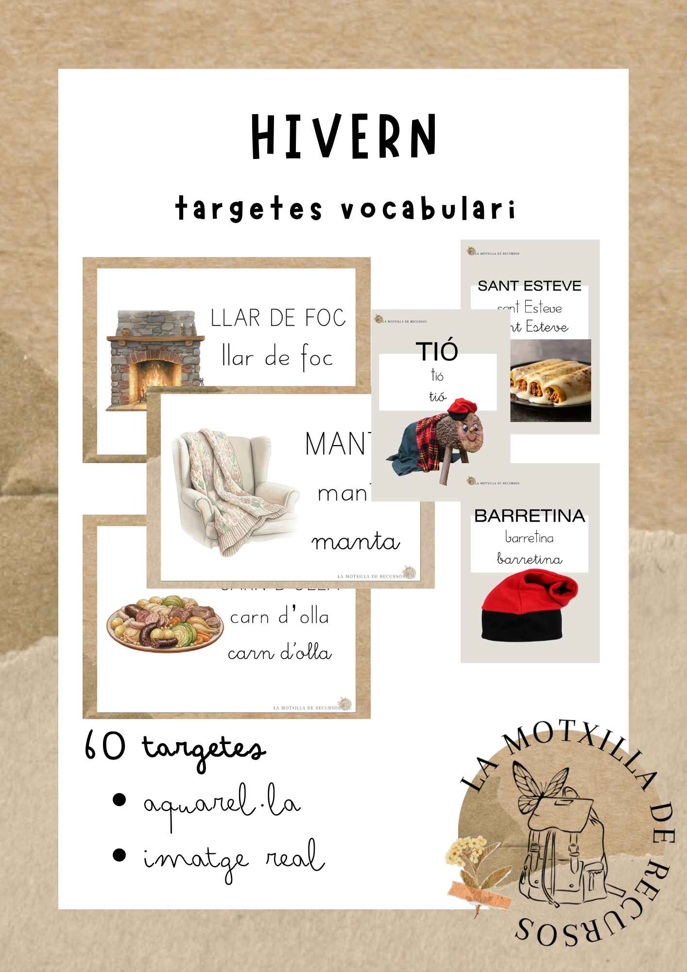 60 TARGETES VOCABULARI - HIVERN