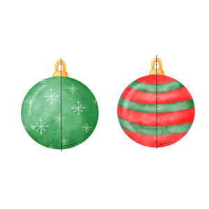 BOLAS NAVIDAD SIMETRÍA