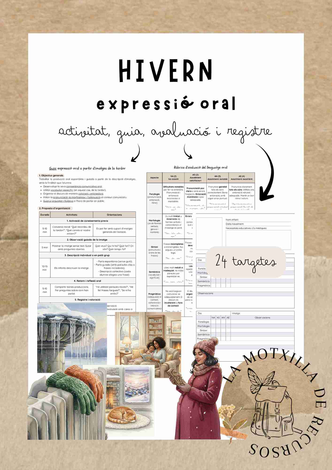 HIVERN - targetes expressió oral + guia