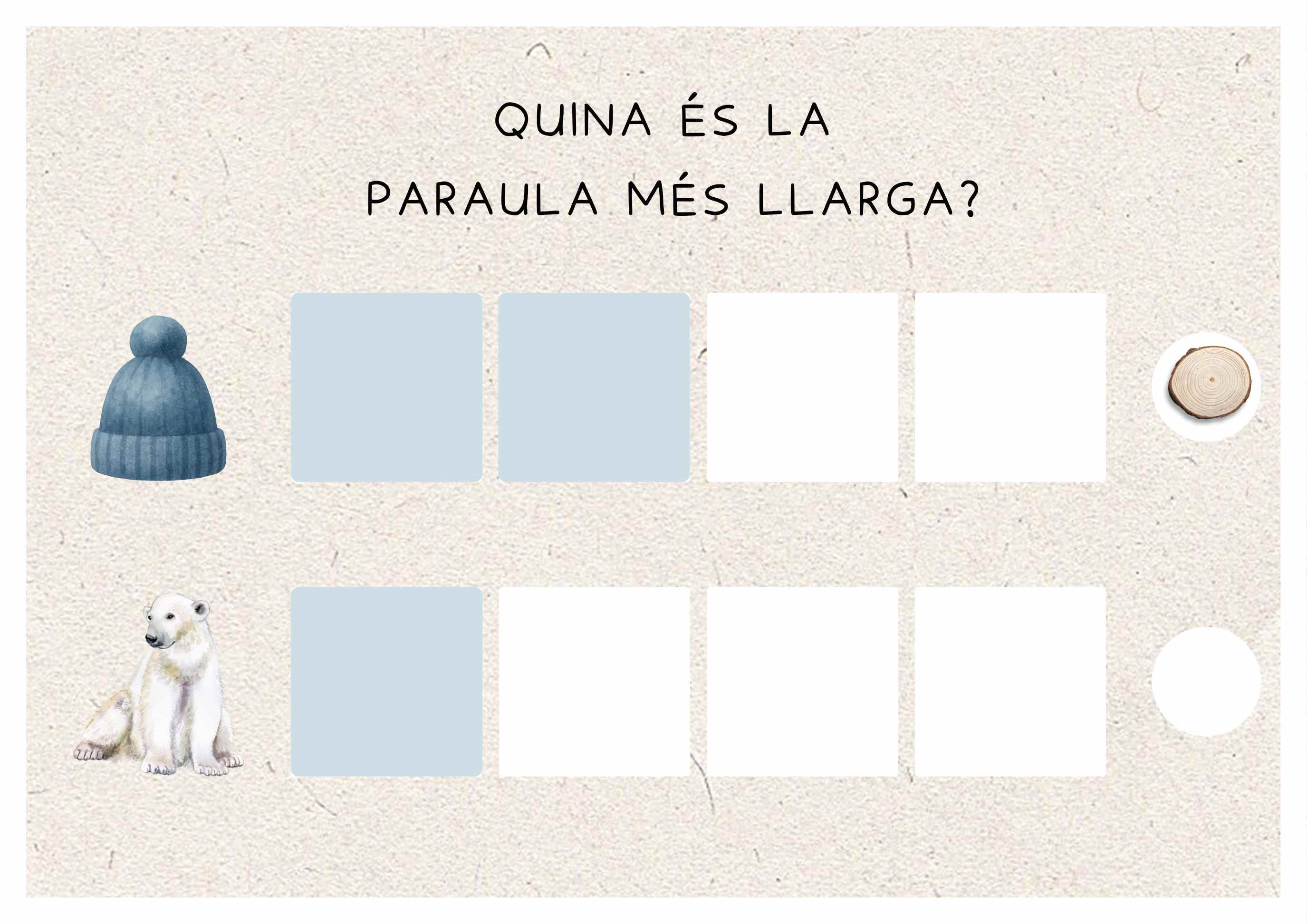 QUINA ÉS LA PARAULA MÉS LLARGA ? (HIVERN)