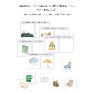 PARELLES SO INICIAL (consciencia fonològica) HIVERN