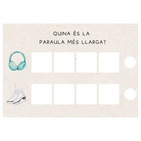 QUINA ÉS LA PARAULA MÉS LLARGA ? (HIVERN)