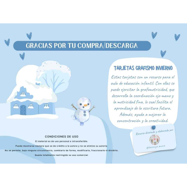TARJETAS GRAFISMO INVIERNO