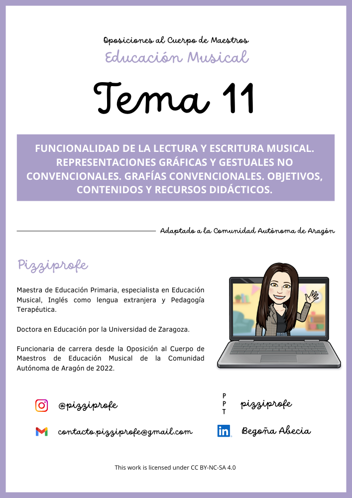 Tema 11 - Oposición al Cuerpo de Maestros de Educación Musical - Aragón Autora: pizziprofe
