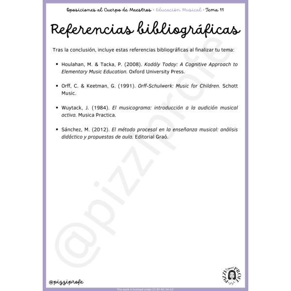 Tema 11 - Oposición al Cuerpo de Maestros de Educación Musical - Aragón Autora: pizziprofe