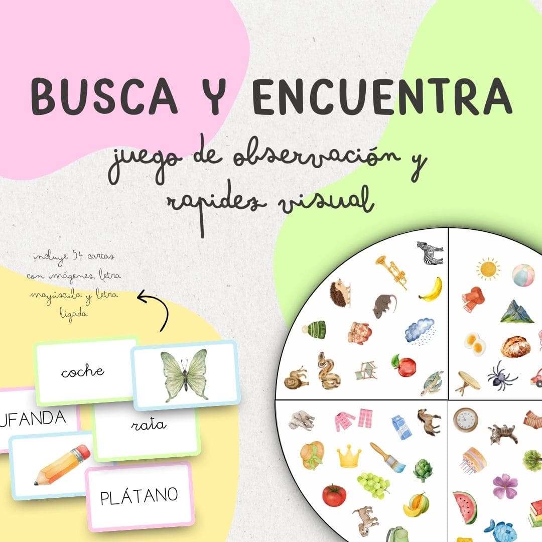 BUSCA Y ENCUENTRA: juego de observación y rapidez visual