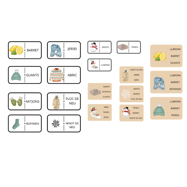 VOCABULARI D'HIVERN propostes