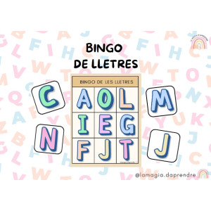 Joc del bingo: lletres