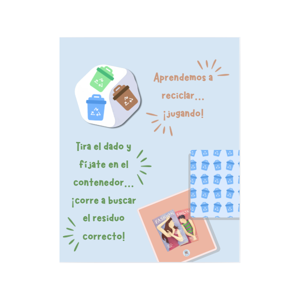 ¡Al contenedor! Juego de reciclaje
