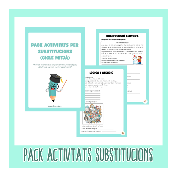 Pack de Substitucions – Cicle Mitjà