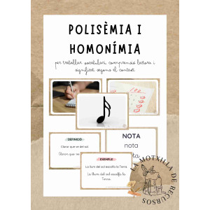 LLENGUA - Polisèmia i homonímia