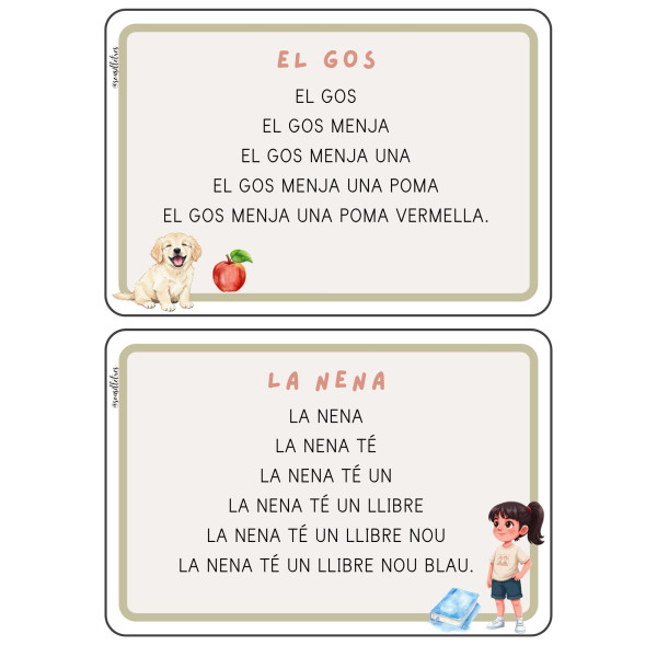 TARGETES LECTURA EN PIRÀMIDE